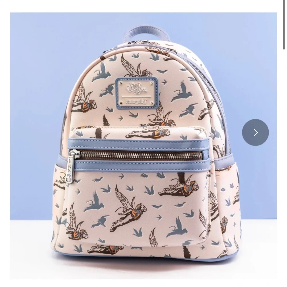 Loungefly The Wizard of Oz Flying Monkeys AOP Mini Backpack & Wallet Set